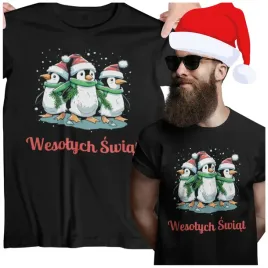 koszulka-swiateczna-meska-wesolych-swiat-swieta-mikolaja-pingwiny-premium