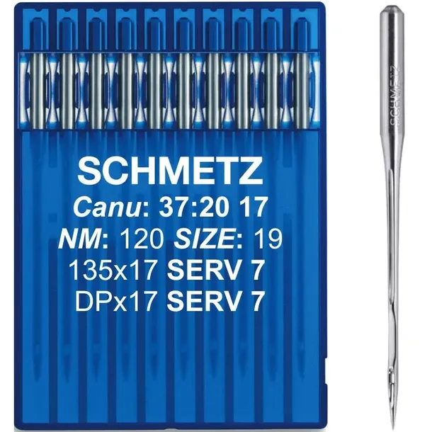 Igły Schmetz 135X17 SERV 7 120 10 szt do stebnówki