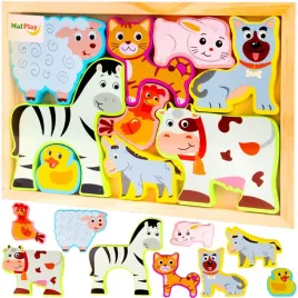 puzzle-drewniana-ukladanka-farma-zoo-zwierzeta-montessori-plansza-klocki