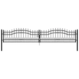 brama-z-grotami-czarna-406x120-cm-malowana-proszkowo-stal