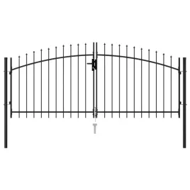 brama-dwuskrzydlowa-z-grotami-stalowa-3x125-m-czarna