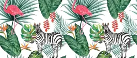 fototapeta-flizelinowa-zebra-i-flaming-250x104