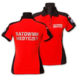 koszulka-polo-ratownicza-prm-25-fluo-damska-odblaskowa