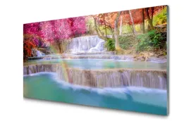 obraz-na-szkle-szklany-wodospad-natura-100x50