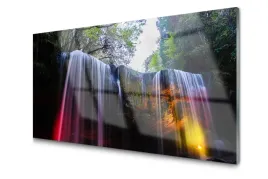obraz-na-szkle-szklany-wodospad-natura-100x50