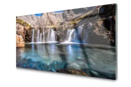 obraz-na-szkle-szklany-wodospad-natura-100x50