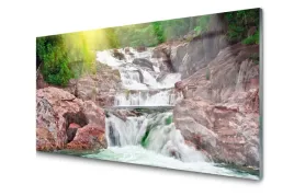 obraz-na-szkle-szklany-wodospad-natura-100x50