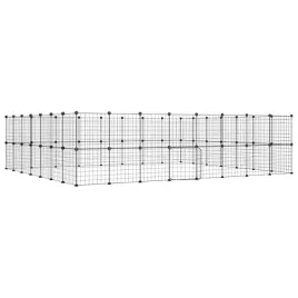 klatka-dla-zwierzat-z-bramka-60-paneli-czarna-35x35-cm-stal