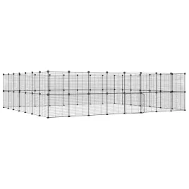 klatka-dla-zwierzat-z-bramka-60-paneli-czarna-35x35-cm-stal