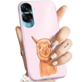 etui-do-honor-90-lite-5g-wzory-lama-alpaka-andy-obudowa-pokrowiec-case