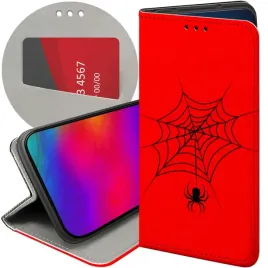 etui-z-klapka-do-xiaomi-redmi-12c-redmi-11a-poco-c55-wzory-pajak-spider