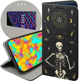 etui-do-xiaomi-redmi-12c-redmi-11a-poco-c55-wzory-czaszka-szkielety