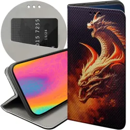 etui-z-klapka-do-xiaomi-redmi-12c-redmi-11a-poco-c55-wzory-smoki-dragon