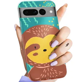 etui-do-google-pixel-7-pro-wzory-leniwiec-smieszne-wewnetrzne-zwierze-case