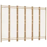 skladany-parawan-6-panelowy-240-cm-bambus-i-plotno-stan-nowy