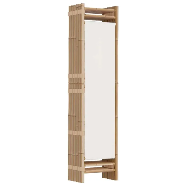 skladany-parawan-6-panelowy-240-cm-bambus-i-plotno-stan-nowy