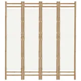 skladany-parawan-4-panelowy-160-cm-bambus-i-plotno-stan-nowy