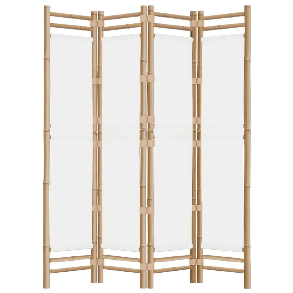 skladany-parawan-4-panelowy-160-cm-bambus-i-plotno-stan-nowy