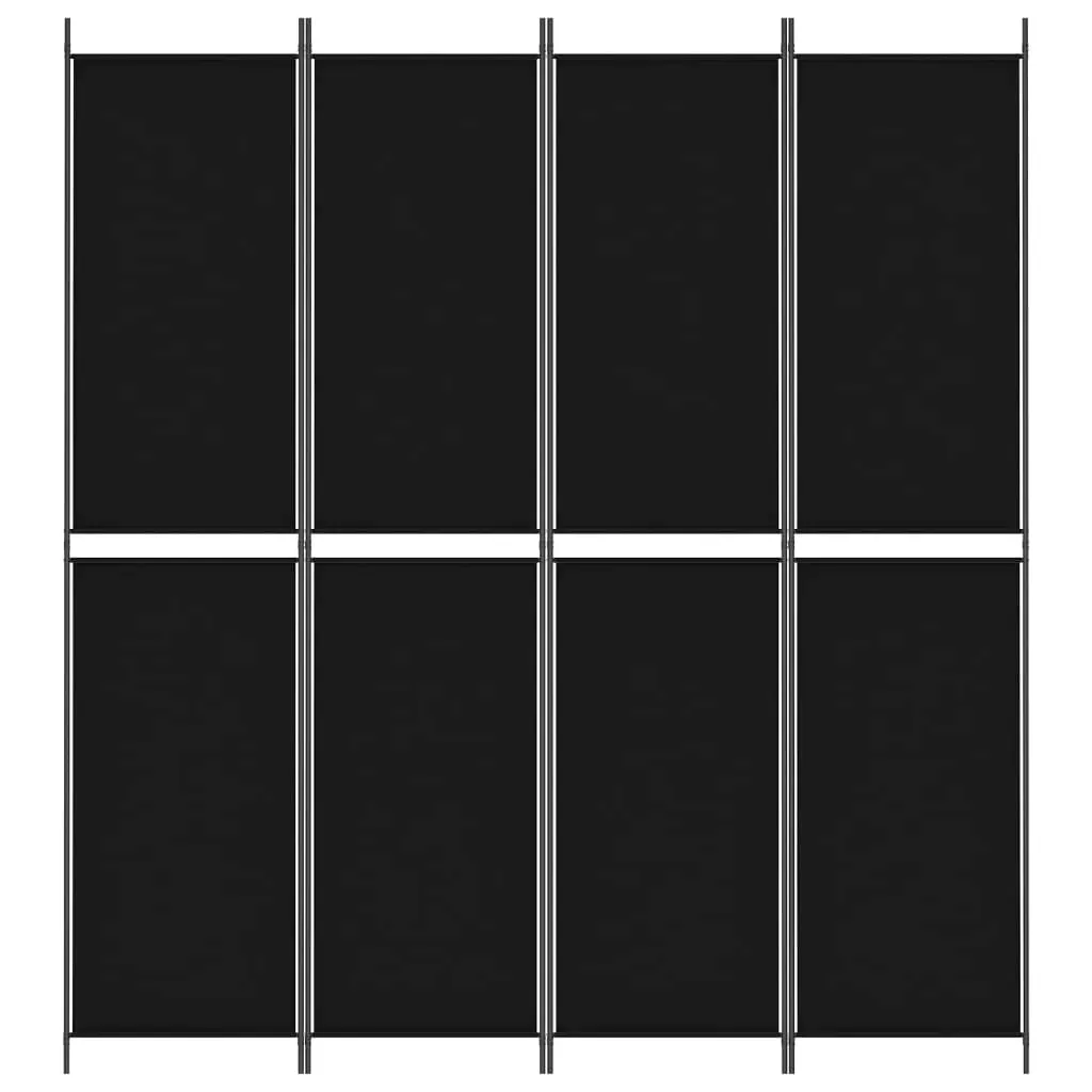 parawan-4-panelowy-czarny-200x220-cm-tkanina-stan-nowy