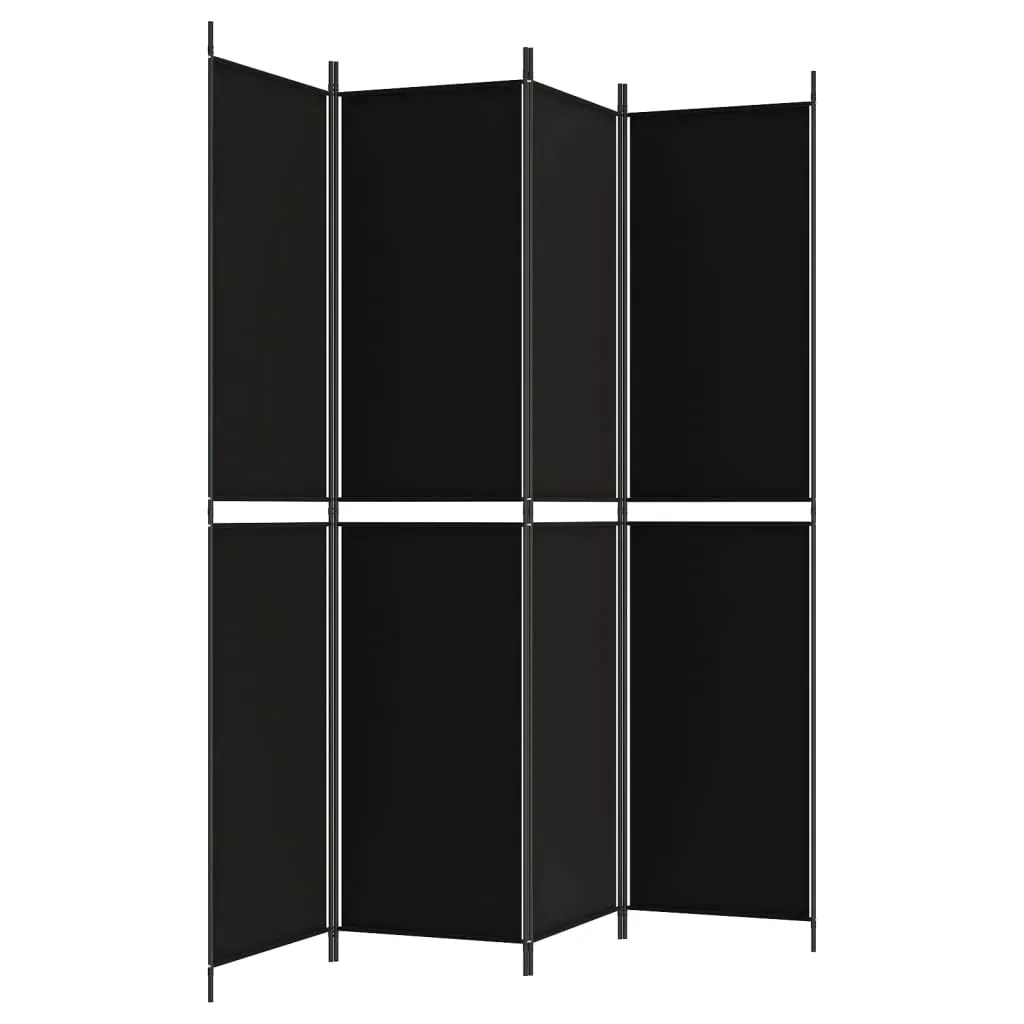 parawan-4-panelowy-czarny-200x220-cm-tkanina-stan-nowy
