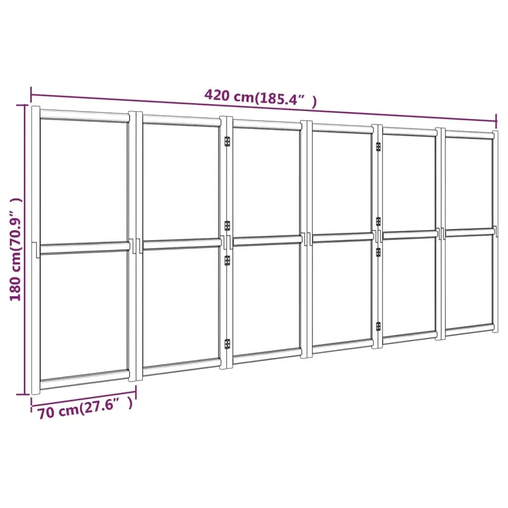 parawan-6-panelowy-czarny-420-x-180-cm-stan-nowy