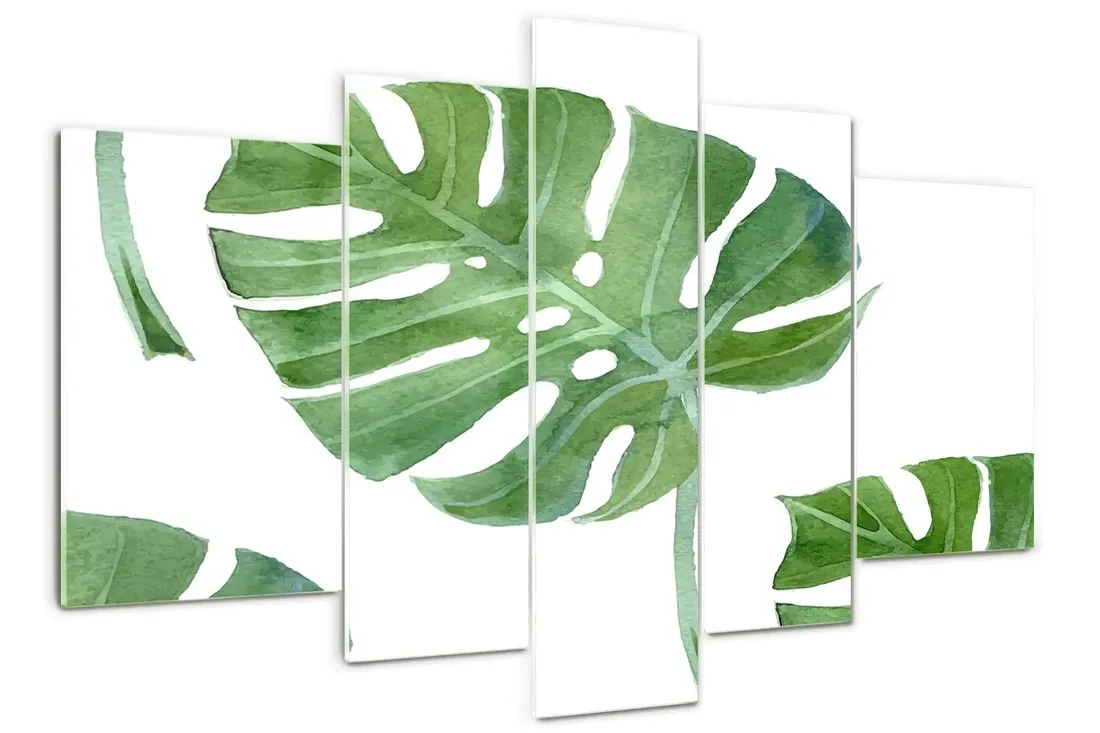 obraz-szklo-akrylowe-tryptyk-scienny-monstera