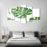 obraz-szklo-akrylowe-tryptyk-scienny-monstera-format-poziomy