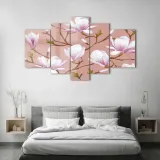 obraz-szklo-akrylowe-tryptyk-scienny-magnolia-format-poziomy