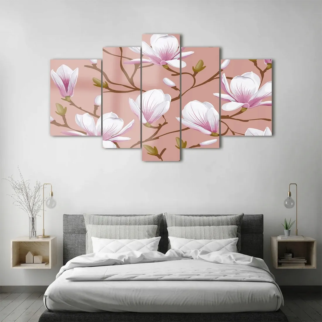 obraz-szklo-akrylowe-tryptyk-scienny-magnolia