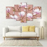 obraz-szklo-akrylowe-tryptyk-scienny-magnolia-material-wykonania-inny