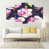 obraz-szklo-akrylowe-tryptyk-scienny-magnolia-material-wykonania-inny