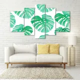 obraz-szklo-akrylowe-tryptyk-scienny-monstera-material-wykonania-inny