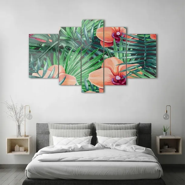 obraz-szklo-akrylowe-tryptyk-scienny-orchidea-format-poziomy