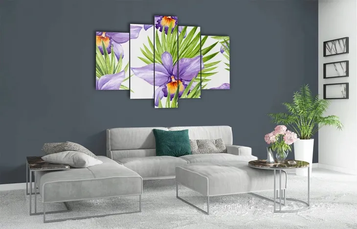 obraz-szklo-akrylowe-tryptyk-scienny-orchidea-stan-nowy