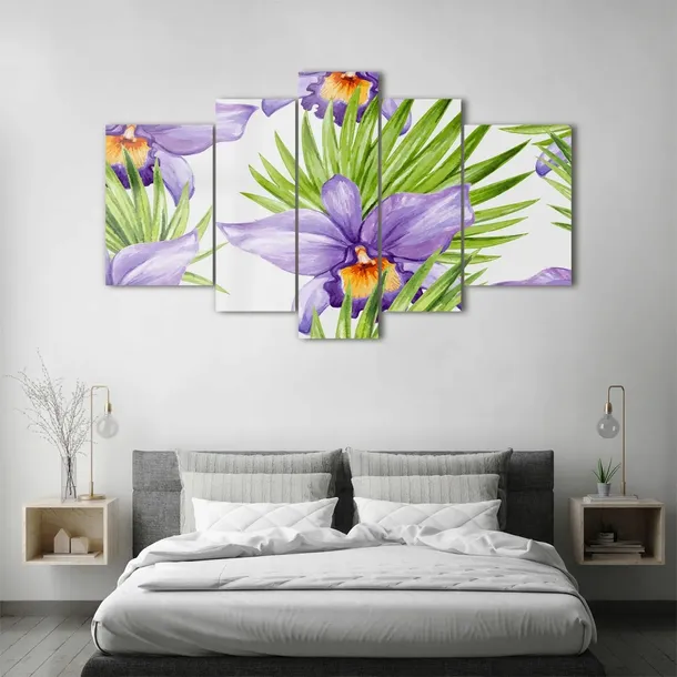 obraz-szklo-akrylowe-tryptyk-scienny-orchidea-format-poziomy