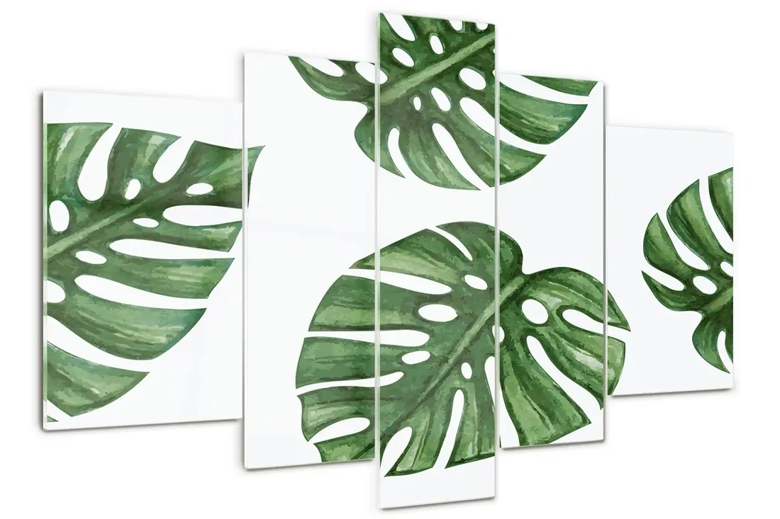 obraz-szklo-akrylowe-tryptyk-scienny-monstera