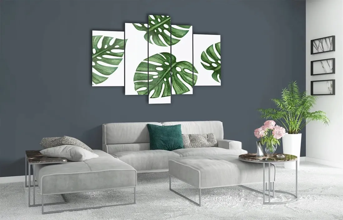 obraz-szklo-akrylowe-tryptyk-scienny-monstera