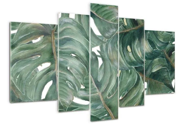 obraz-szklo-akrylowe-tryptyk-scienny-monstera
