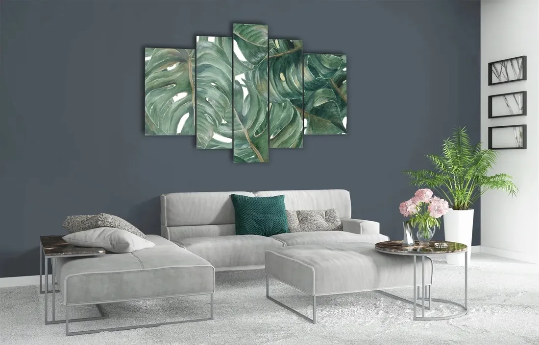 obraz-szklo-akrylowe-tryptyk-scienny-monstera