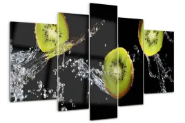obraz-szklo-akrylowe-tryptyk-kiwi-i-woda
