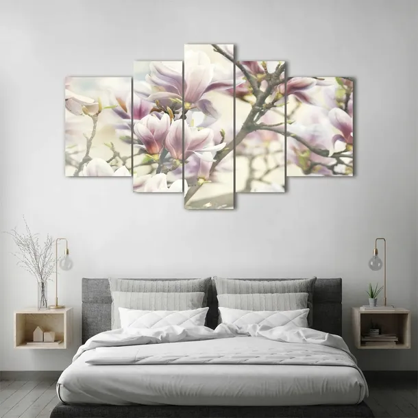 obraz-szklo-akrylowe-tryptyk-scienny-magnolia-format-poziomy