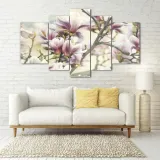 obraz-szklo-akrylowe-tryptyk-scienny-magnolia-material-wykonania-inny