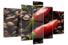 obraz-szklo-akrylowe-chilli-i-kawa