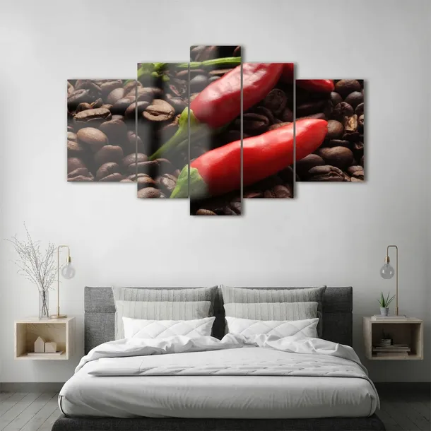 obraz-szklo-akrylowe-chilli-i-kawa-format-poziomy