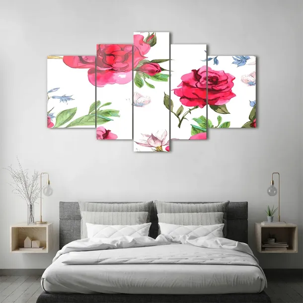 obraz-szklo-akrylowe-czerwone-roze-format-poziomy