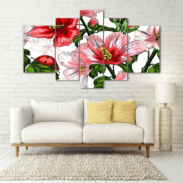 obraz-szklo-akrylowe-scienny-hibiskus-material-wykonania-inny