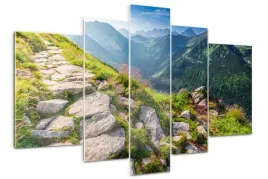 obraz-pleksi-tryptyk-zdjecie-wschod-slonca-tatry