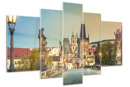obraz-akrylowy-tryptyk-zdjecie-most-praga-czechy