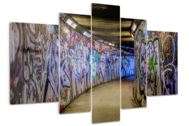 obraz-akrylowy-tryptyk-zdjecie-graffiti-w-metrze