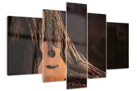 obraz-akrylowy-tryptyk-zdjecie-gitara-akustyczna